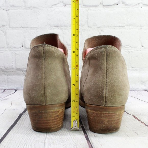 Lucky Brand Tan Suede Pull on Ankle Boots Shoes Size 10 M - Picture 8 of 9